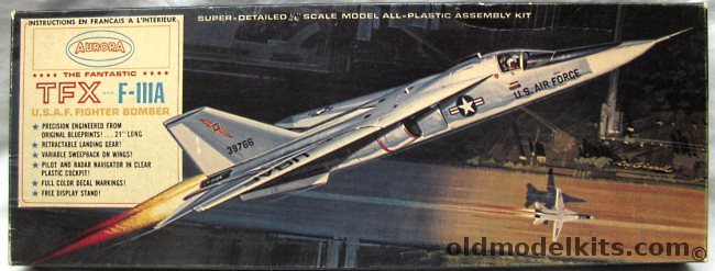 Aurora 1/48 TFX F-111A - USAF, 368-249 plastic model kit